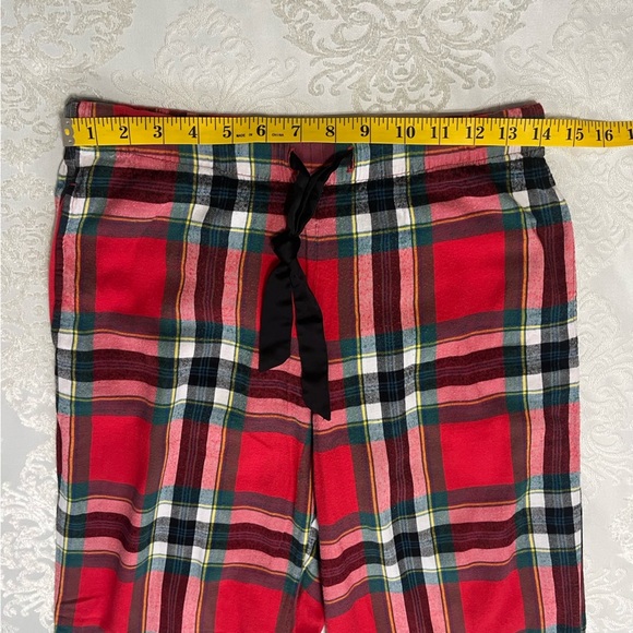 Victorias Secret Red Plaid Pajama Pants With Pockets Size Small - Picture 6 of 6